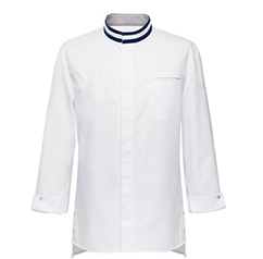 五星級酒店中長款白色廚師工