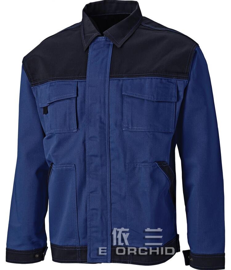 秋冬季建筑工地工作服正面圖