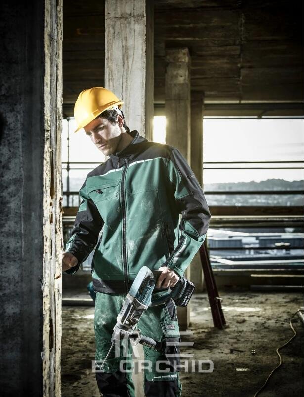 秋季長袖男士勞保工作服工作照