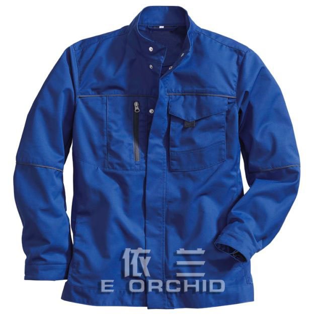 藍色維修工作服正面圖