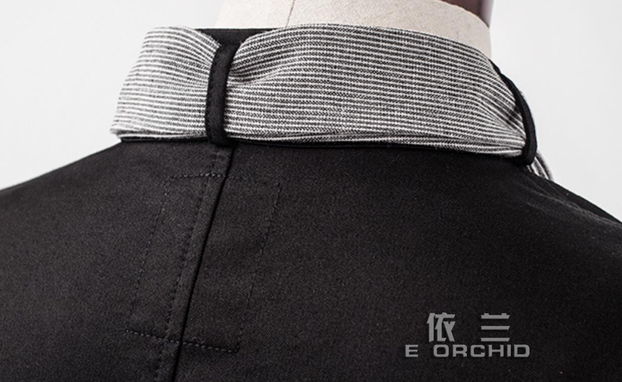 西餐廳廚師服后領細節圖