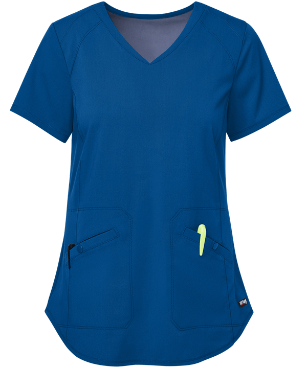 藍色醫(yī)院護士服正面照