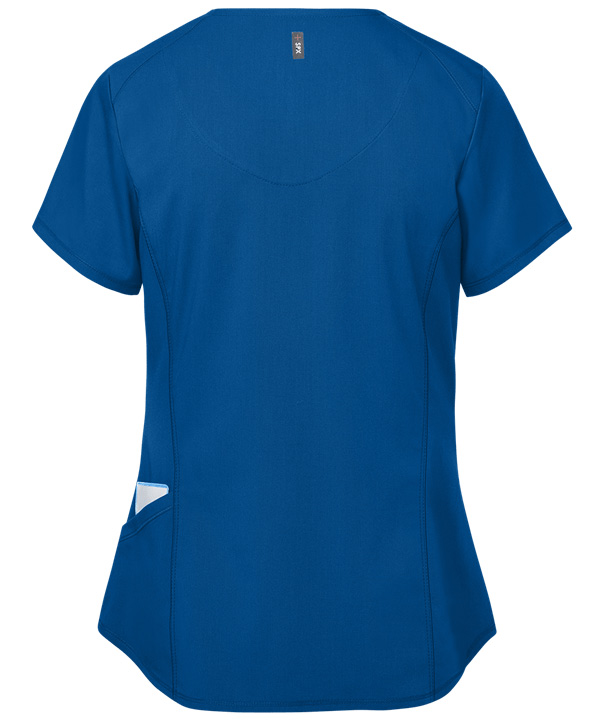 藍色醫(yī)院護士服背面照