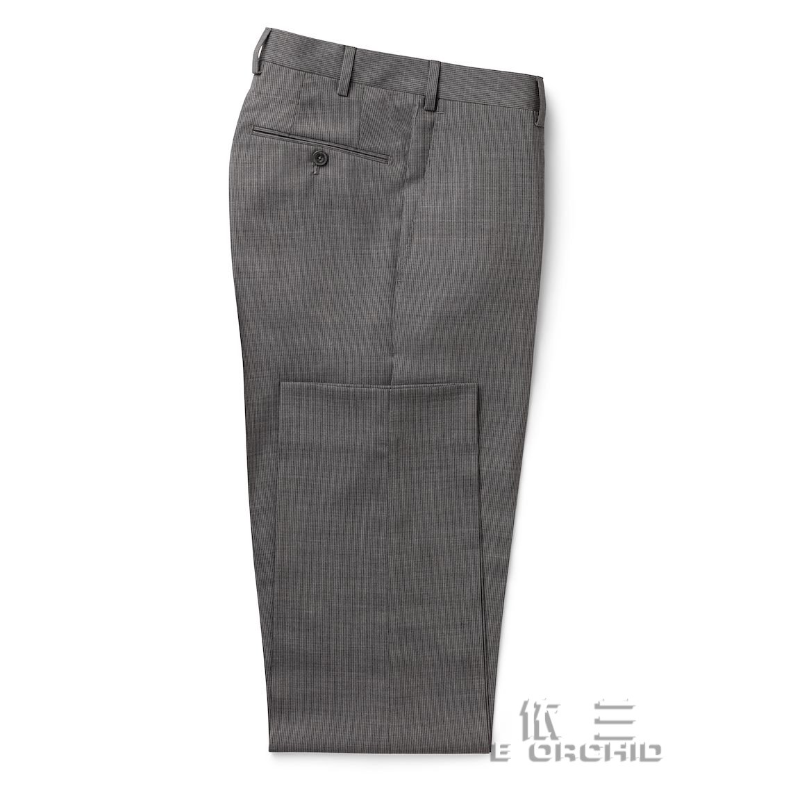 淺灰色羊毛面料酒店西服褲子圖片