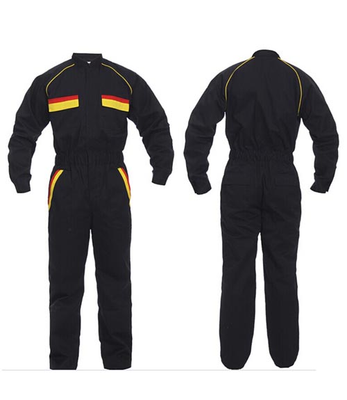 現貨牛仔船員連體工作服定制