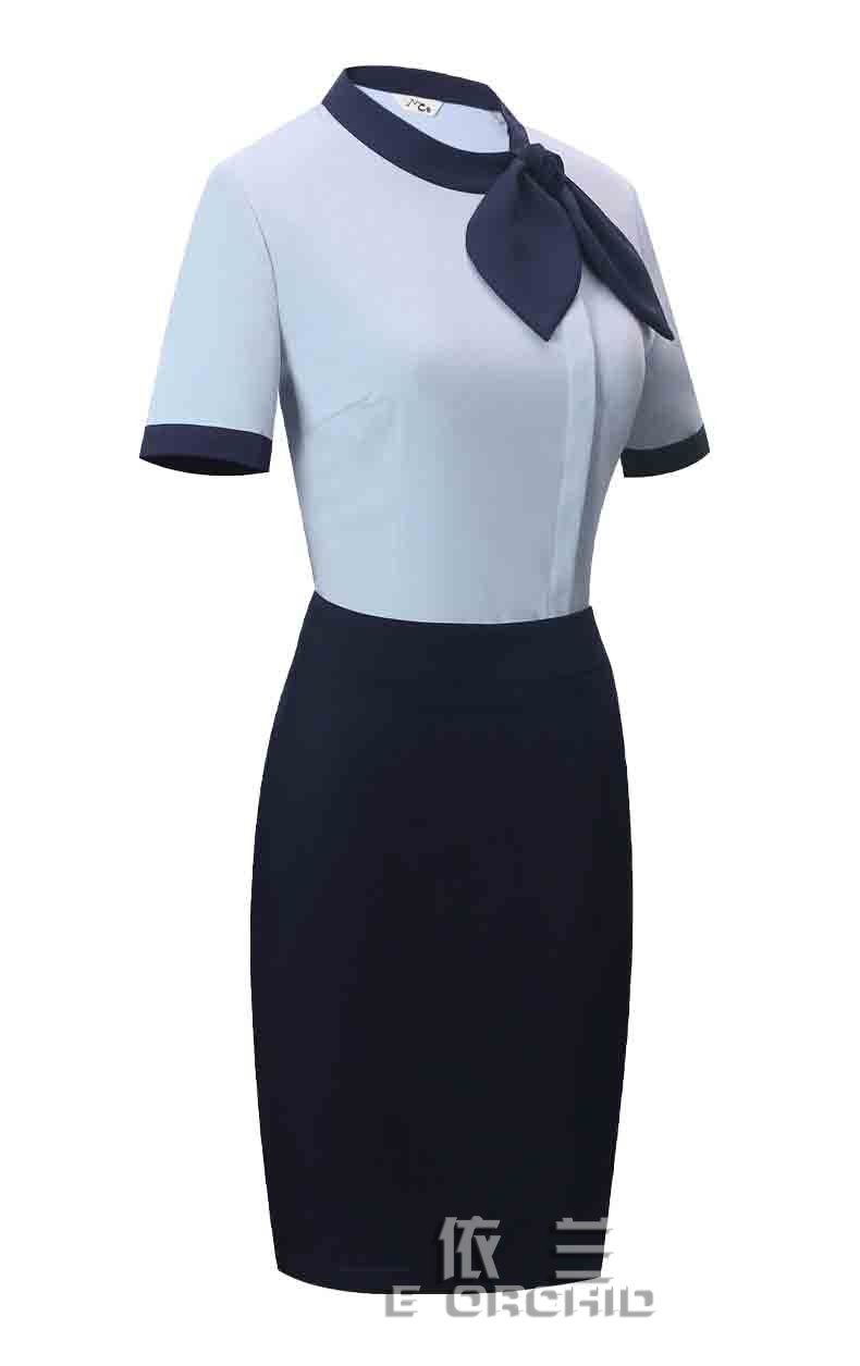航空公司空姐短袖工作服側面圖