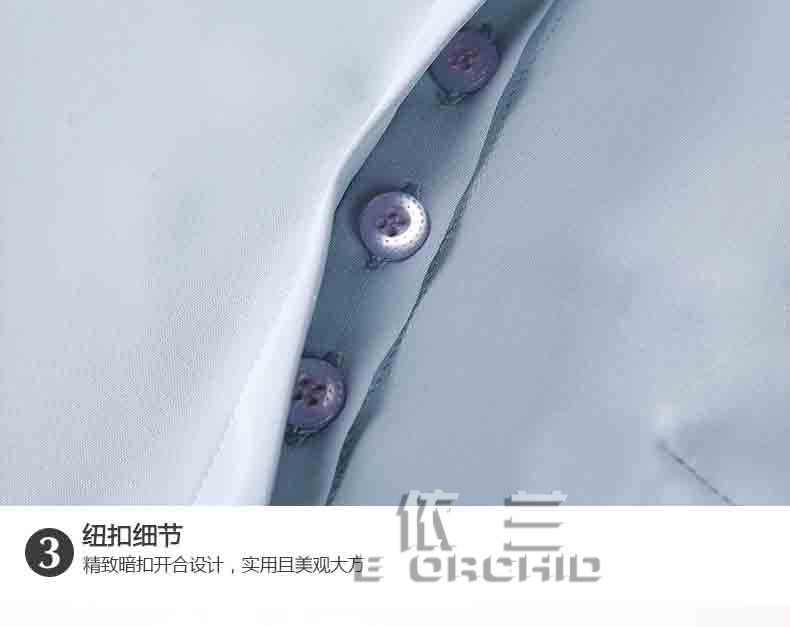 航空公司空姐短袖工作服紐扣細節圖