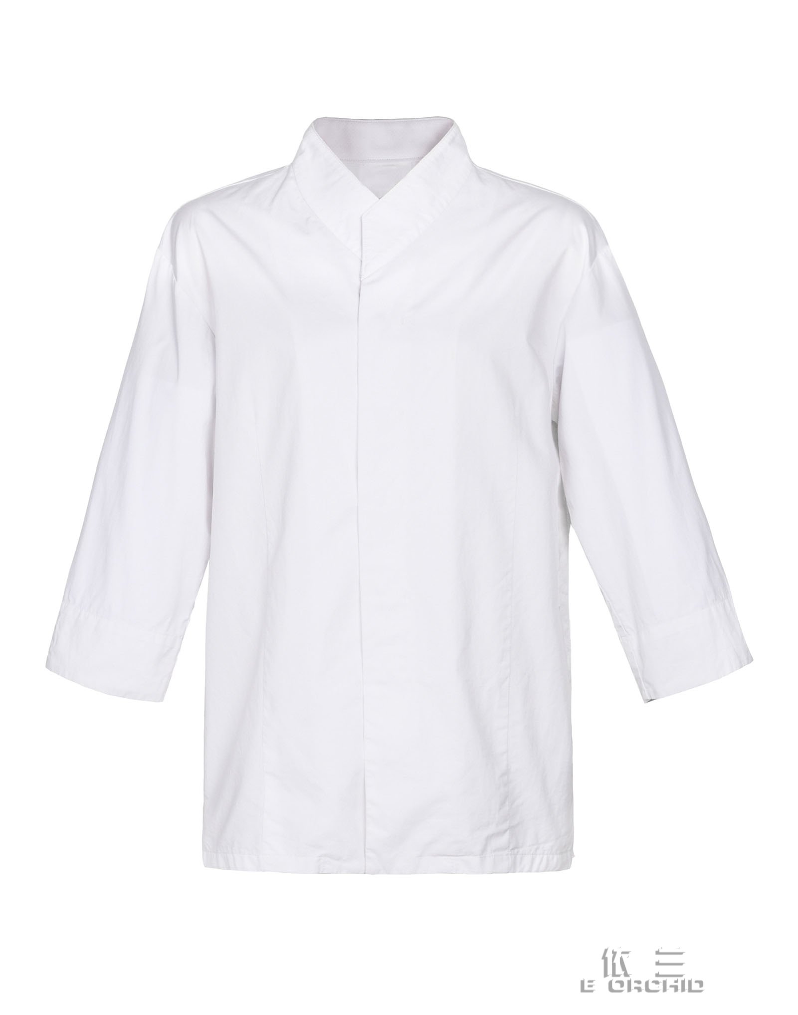 酒店廚房廚師長袖工作服效果圖