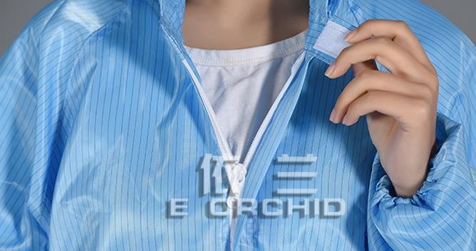 藍色條紋防靜電工作服