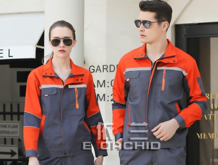 橙色藍領工作服