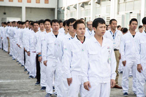 工廠車間員工工作服款式圖