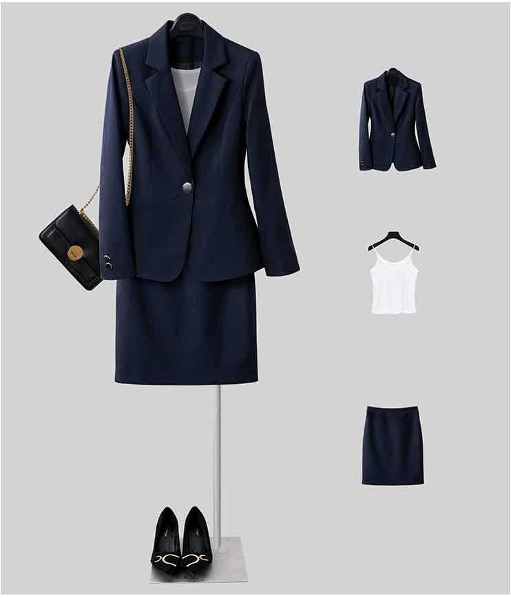 辦公室女士白領職業裝定制背面展示圖