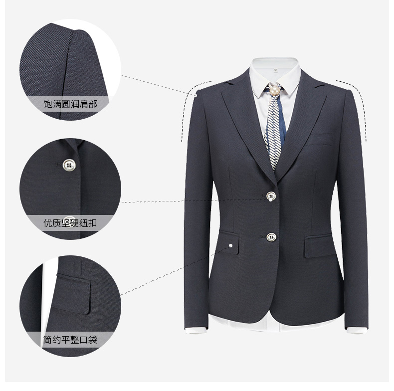 女士商務職業裝套裙展示圖