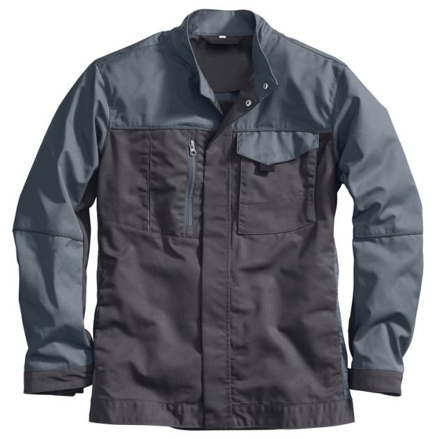 秋季長袖滌棉工裝夾克灰色拼色款式圖片