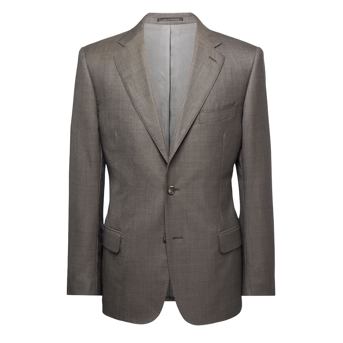 男士灰色商務西服定制款式圖