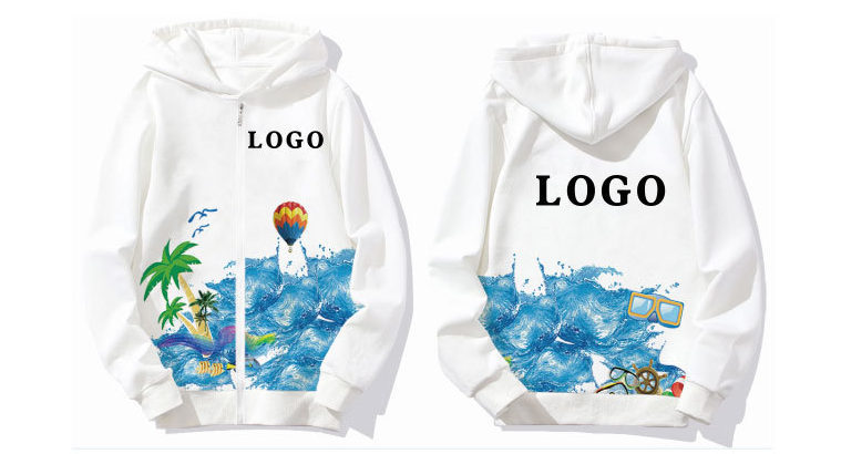 冬季加絨衛衣定制定制印繡