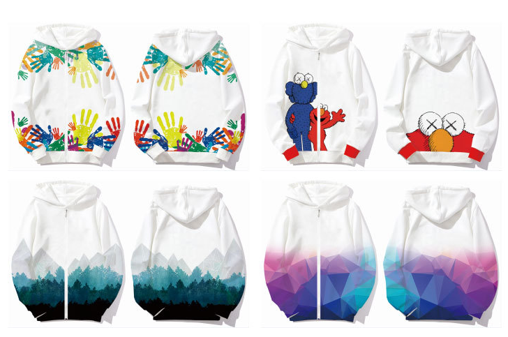 冬季新款印花衛衣定制 滿身印