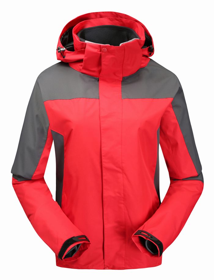 紅色防風沖鋒衣定制圖片