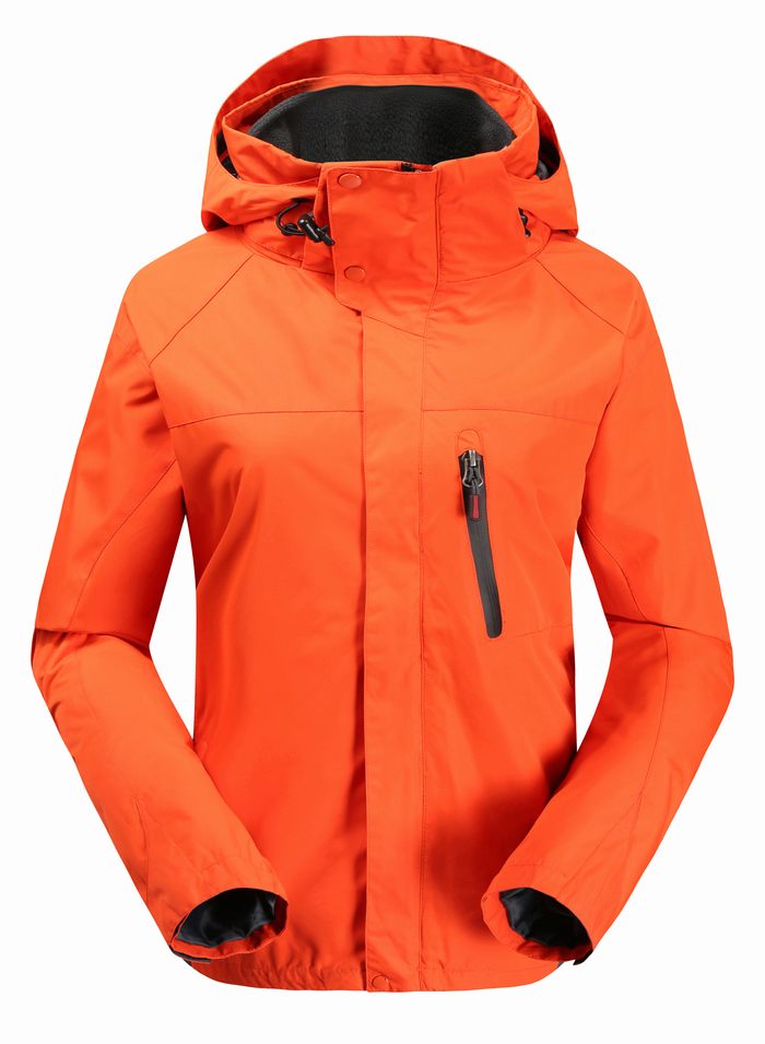 橘色三合一沖鋒衣定制圖片