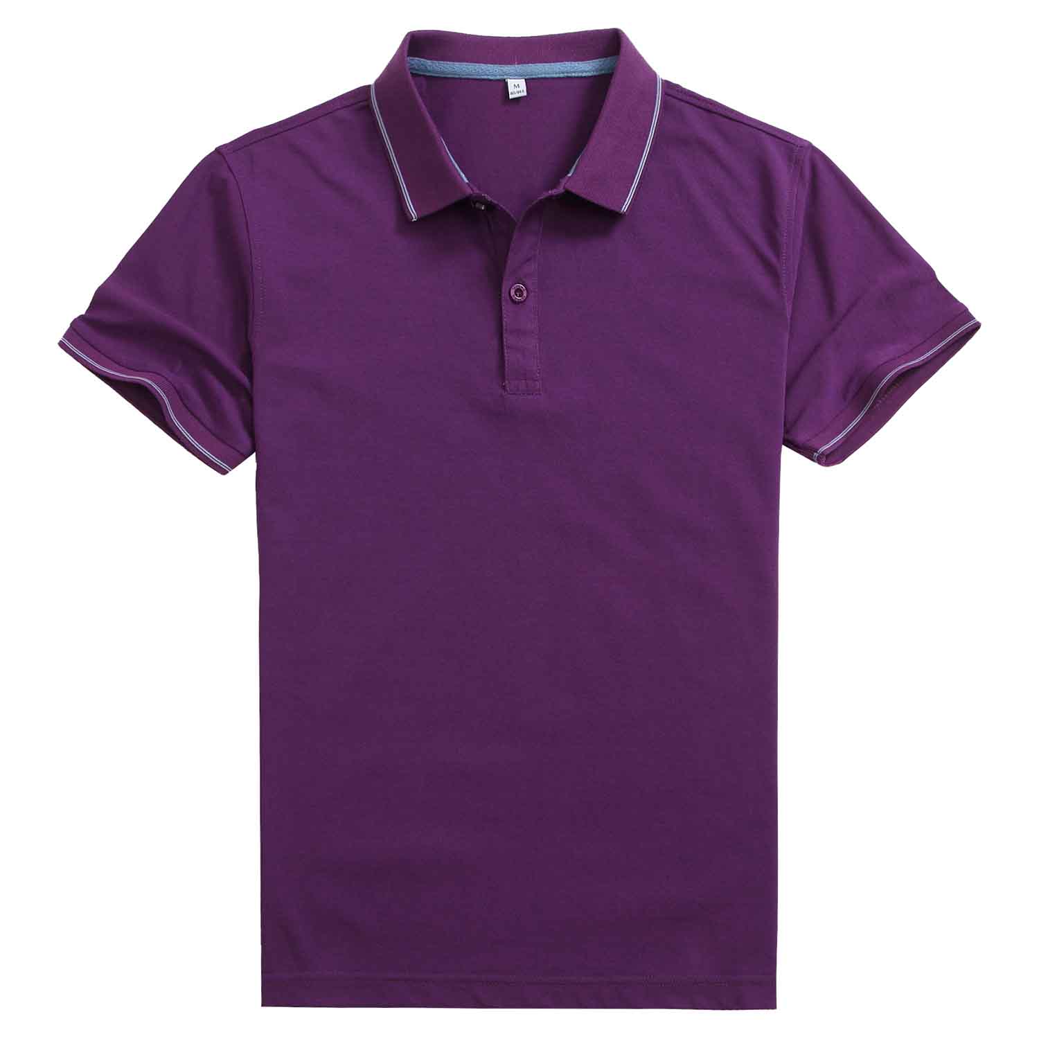 紫色翻領(lǐng)廣告t恤定制圖片